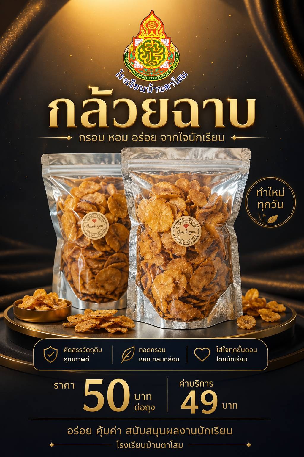 กล้วยฉาบโรงเรียนบ้านตาโสม