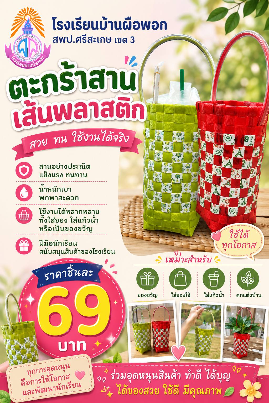ตะกร้าแก้วเก็บความเย็น(แก้วเยติ)