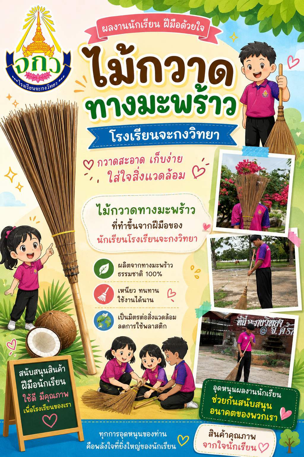 ไม้กวาดทางมะพร้าว