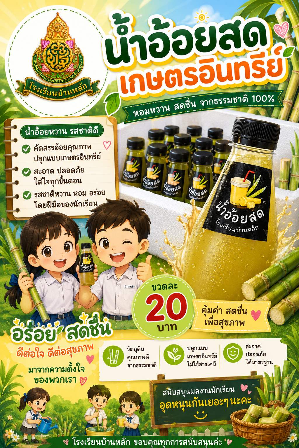 น้ำอ้อยสดอินทรีย์