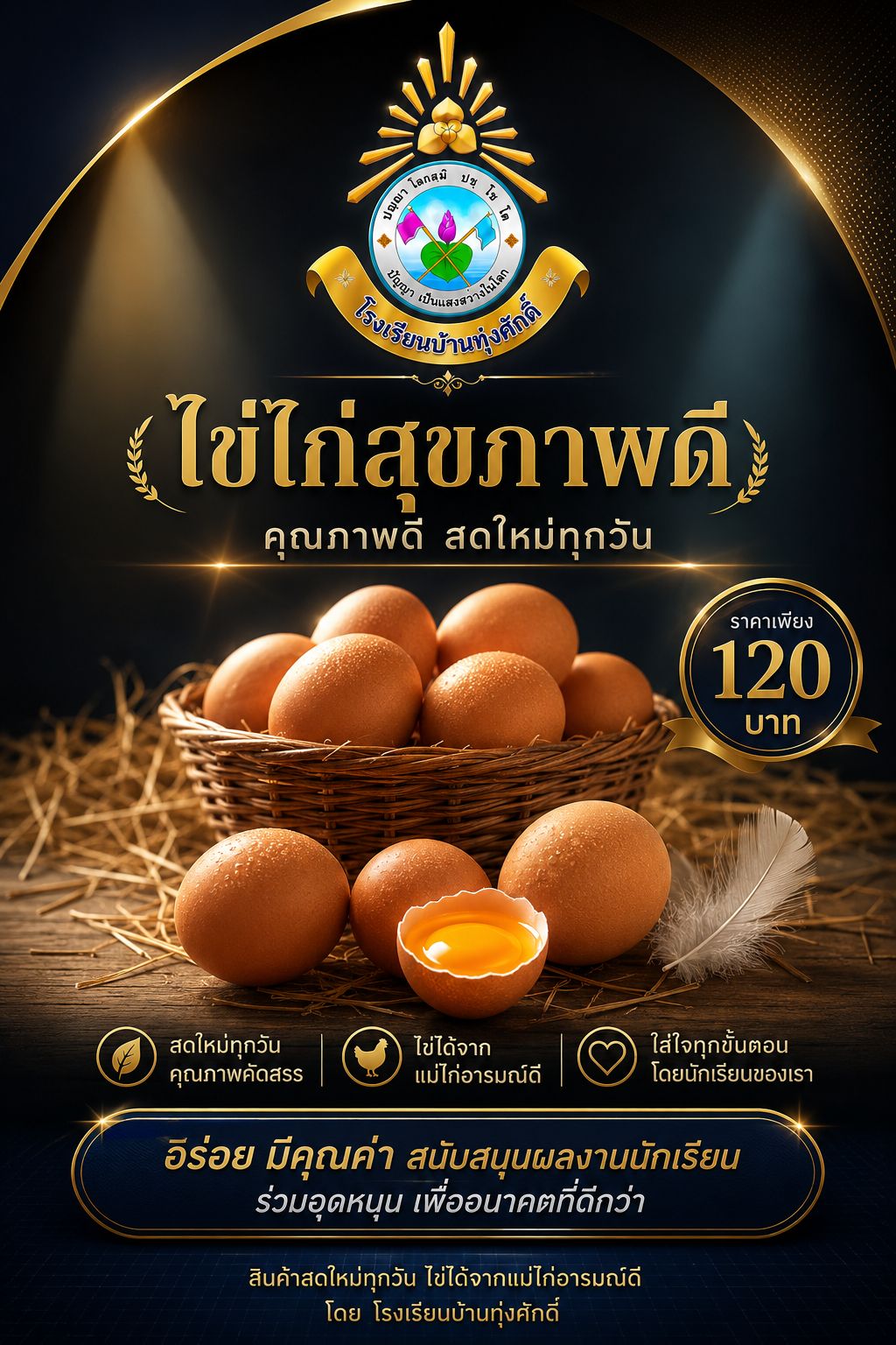 ไข่ไก่สุขภาพดี